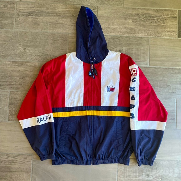 Polo Ralph Lauren Other - Vintage Chaps by Ralph Lauren hooded jacket size Medium
